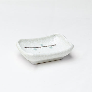 4" x 2.5" Rectangular Ceramic Sauce Dish, White