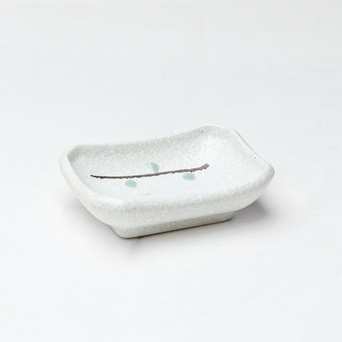 4" x 2.5" Rectangular Ceramic Sauce Dish, White
