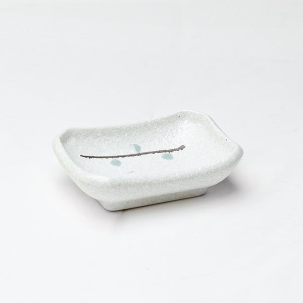 4" x 2.5" Rectangular Ceramic Sauce Dish, White
