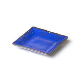 4.25" Square Ceramic 6-Piece Plate Set, Blue