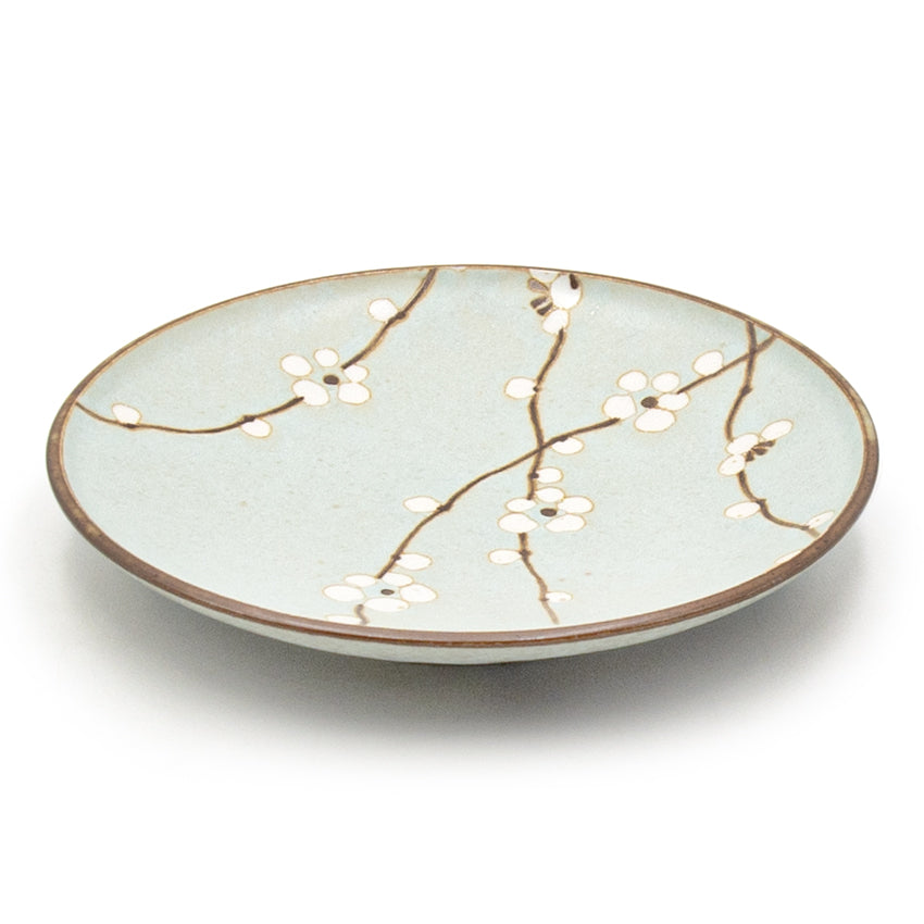 7.65" Round Ceramic Plate, Green — Sakura Design