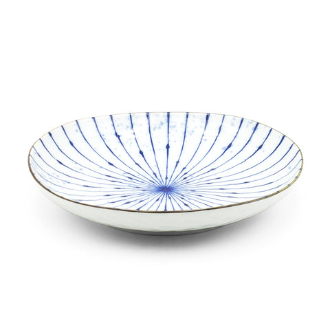 6.5" Ceramic Plate, Blue — Fubuki Tokusa Design