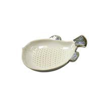 5" Fish Plate, Blue