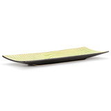14-3/8" x 5" Ceramic Plate, Green