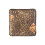 8" Square Plate, Brown