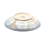 9" Ceramic Plate, Blue, Beige
