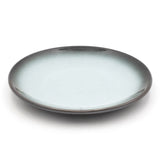 6" Round Ceramic Plate, Aqua