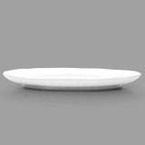 10" Round Porcelain Plate, White