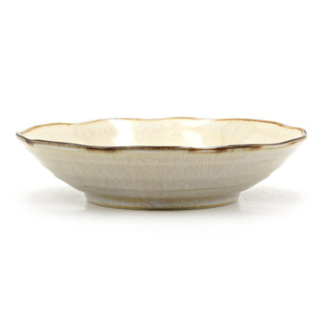 8.25" Round Ceramic Plate, White