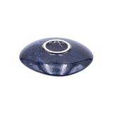 6.25" Round Ceramic Plate, Navy, Blue — Dragonfly Design