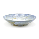 9" Ceramic Plate, Blue, Beige