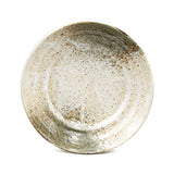 9" Round Ceramic Plate, Brown