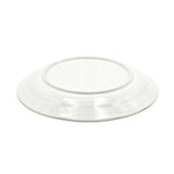 9.5" Ceramic Plate, White — Floral Design