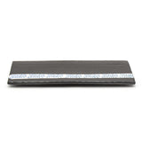 15" x 6" Rectangular Ceramic Serving Platter, Gray — Arabesque Design