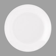 10½″ White Round Ceramic Dinner Plate