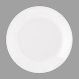 10½″ White Round Ceramic Dinner Plate