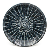 10" Round Ceramic Plate, Green — Floral Design