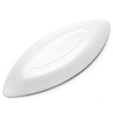 16.5" x 6.75" Oval Melamine Serving Platter, White