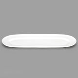 13" x 4.75" Oval Serving Platter, White