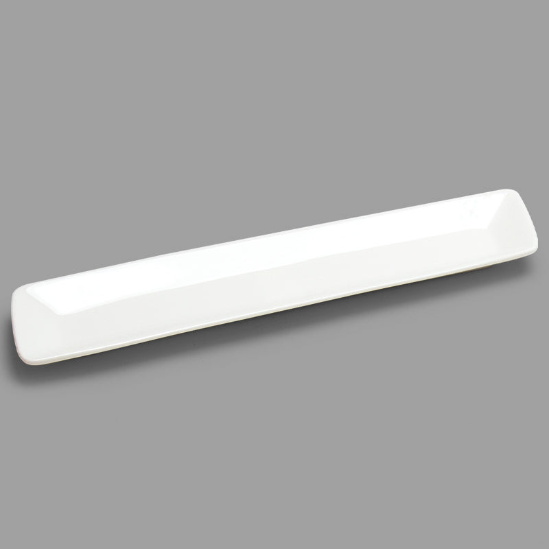 14.25" x 3.25" Plate, White