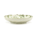 5" Ceramic Plate, Green — Floral Design