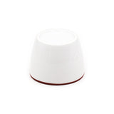Ceramic Soba Plate & Cup Set, White, Red