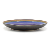 6.85" Round Ceramic Plate, Dark Brown, Sapphire