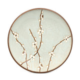 10" Round Ceramic Plate, Blue