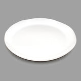 10" Round Porcelain Plate, White
