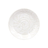7" Ceramic Plate, White — Floral Design