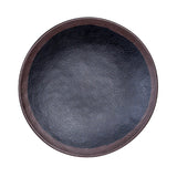 8" Round Melamine Plate, Black, Brown