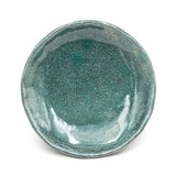 6.75" Round Ceramic Plate, Green