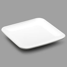 10¼″ White Porcelain Square Plate — Soft Corners