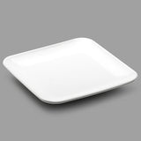 10.25" Square Porcelain Plate, White
