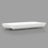 8" x 3-3/4" Rectangular Porcelain Plate, White