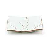 6.85" Square Ceramic Plate, Light Celadon Mint