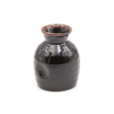 Ceramic 6-Piece Soba Plate & Cup Set, Black, Brown