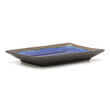 8.5" x 5.25" Rectangular Ceramic Plate, Sapphire