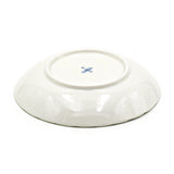 6.65" Round Ceramic Plate, White, Green — Floral Design
