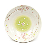 8.25" Ceramic Deep Plate, Beige, Pink — Sakura Design