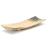 12.75" x 4" Ceramic Plate, Brown