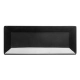 10.15" x 4" Rectangular Melamine Plate, Black