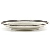 10" Round Ceramic Plate, Beige, Brown