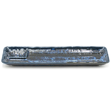 13" x 4" Ceramic Serving Platter, Navy, Blue