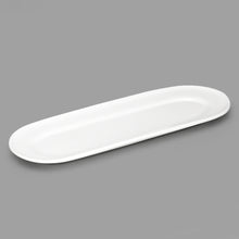 13″ × 4¾″ White Oval Serving Platter