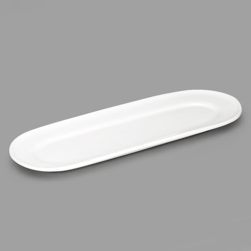 13" x 4.75" Oval Serving Platter, White
