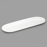 13" x 4.75" Oval Serving Platter, White