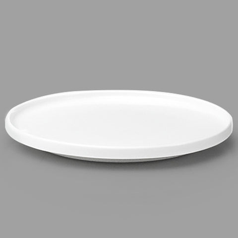 10.25" Ceramic Plate, White