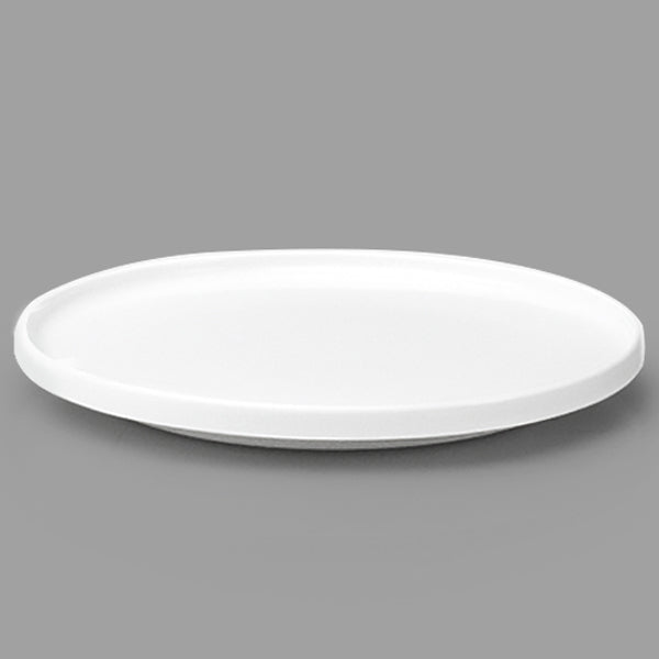 10.25" Ceramic Plate, White