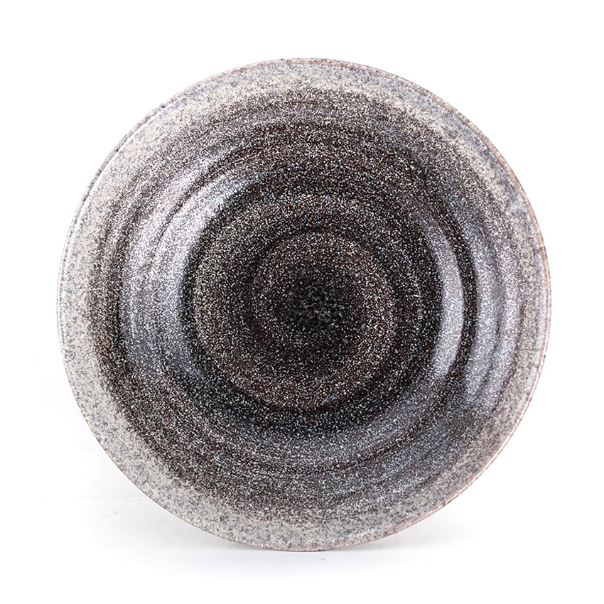 9" Ceramic Deep Plate, Gray